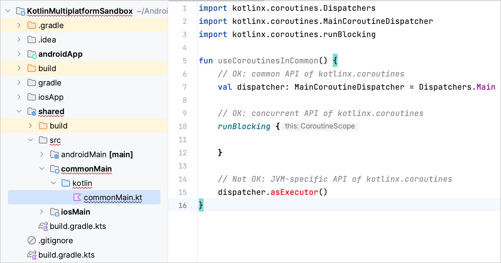 在通用代码中 JVM 特定 API 的错误