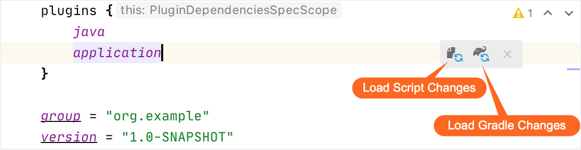 *.gradle.kts – Load Script Changes and Load Gradle Changes