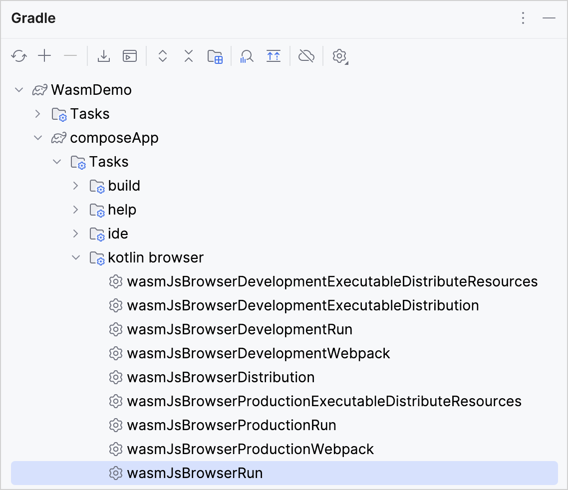 运行 Gradle 任务